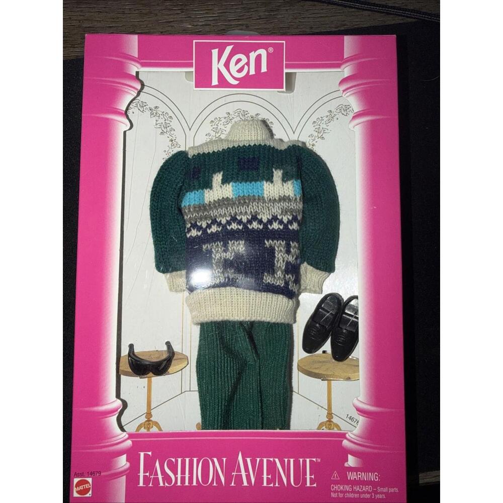 NIB- Vintage 1997 Barbie "Ken" Fashion Avenue Outfit Mattel BR319